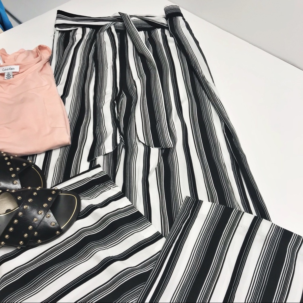Cynthia Rowley striped palazzo pants